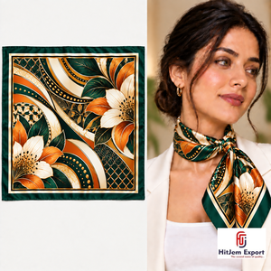High Grade Printed <b>Scarf</b> Fabric Manufacturer OEM ODM White Label Service Custom Made Low MOQ Bulk - Product Image 2