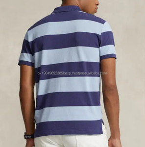 เสื้อโปโลแขนสั้นเข้ารูปสำหรับผู้ชายเสื้อรักบี้ทรงสลิมฟิตเสื้อรักบี้สไตล์วินเทจสำหรับมหาวิทยาลัยโลโก้ตามสั่ง - Product Image 3