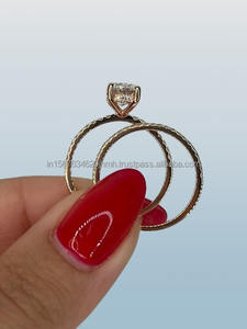 Anillo de oro de 14K certificado IGI/GIA con joyería fina de diamante ovalado cultivado en laboratorio para compromiso de mujer o laboratorio de boda creado - Product Image 4