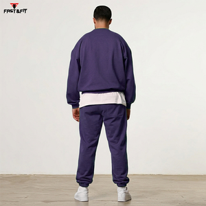 Nouveau style streetwear d'hiver, design personnalisé, unisexe, uni, imprimé numériquement, 100% coton molletonné, sweat-shirt à manches longues - Product Image 3