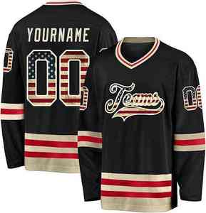 Ensemble de maillots et chaussettes de hockey sur glace personnalisés de haute qualité, sublimation frontale, respirant, 100% polyester, unisexe adulte, OEM SPORTS - Product Image 4