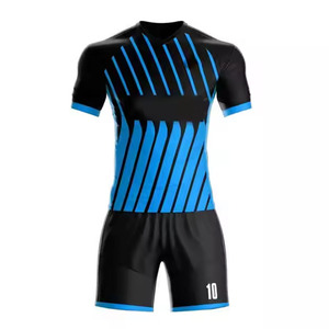 Ensemble de maillots de football personnalisés pour hommes, sublimation, dégradé rouge-jaune, respirant, polyester, uniformes, logo personnalisé, sublimation, entraînement d'équipe - Product Image 4