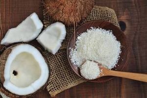 Poudre de noix de coco séchée de qualité supérieure, riche en matières grasses (63%), emballage en vrac de 25 kg, goût sucré, pour la pâtisserie et la confiserie - Product Image 3