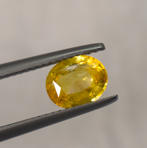 Zafiro amarillo natural ovalado de 1.55 quilates, 7.5x6x3.5 mm, zafiro amarillo suelto para la fabricación de joyas - Product Image 3