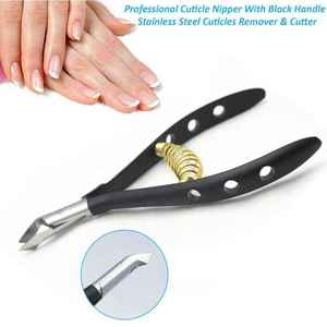 Professional High Quality Stainless Steel Black & Gold Cuticle Nipper Best Nail Nipper for Manicure Pedicure Ingrown Removal - Product Image 3