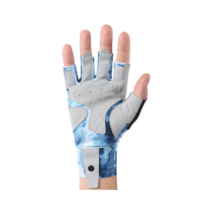 Gants de pêche personnalisés, fabricant OEM, vente en gros, sans doigts, protection UV, paume antidérapante, respirants, pour sports de plein air - Product Image 3