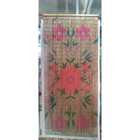 Stores verticaux en bambou faits à la main, style bohème vietnamien, taille personnalisée disponible, design perlé décoratif, OEM ODM acceptés