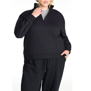 Sudadera con Capucha para Mujer, Talla Grande 5XL, Oversize, de Algodón y Felpa, Estilo Urbano, Ajuste Holgado, Personalizable OEM ODM, Venta al Por Mayor - Product Image 1