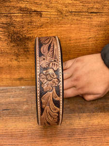 Collier de chien en cuir repoussé à la main Crâne Colliers pour animaux de compagnie Designer Doux Durable En vrac Produit de gros Offre Spéciale Collier de chien - Product Image 2