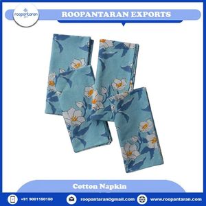 Best Price Printed Cotton <b>Table</b> Napkins 45x45 cms Rectangle Classic Style Machine Washable 4PCS Home Decoration - Product Image 2
