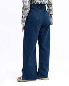 Wide Leg Flare Women Denim Jeans High Waist <b>Bell</b> Bottom Vintage Wash Retro Style Trousers Custom Logo OEM Wholesale Non Stretch - Product Image 3