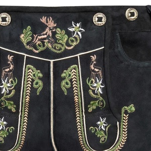 กางเกงหนังแท้สไตล์บาวาเรียนคุณภาพสูง ดีไซน์สั่งทำพิเศษ ผ้าแคนวาสระบายอากาศได้ดี สไตล์ไฮสตรีท ราคาประหยัด - Product Image 4