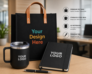 Set de Regalo Personalizado para Oficina: Bolsa para Portátil de Corcho, Cuaderno A5, Botella de Acero Inoxidable, Bolígrafo Metálico, Porta Tarjetas de Identificación - Product Image 6