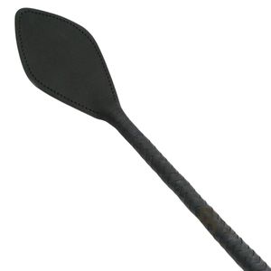 Flogger de Piel de Oveja Genuina con Punta Redondeada y Hebilla de Acero de 3.5cm de Ancho, con Tecnología de Detección de Agujas para Sesiones Sensoriales Seguras - Product Image 2