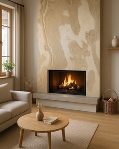 Revêtement mural extérieur en ardoise gris argenté texturée, pierre fendue, pour villa, hôtel, appartement, isolant thermique, gaufrage 3D - Product Image 3