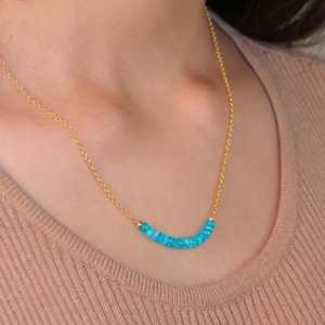 Collar de Cadena con Barra Curva para Mujer, Elegante y Minimalista - Product Image 2