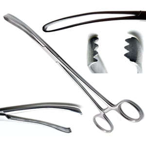 ชุดเครื่องมือผ่าตัดมดลูก Teale Vulsellum 3 ชิ้น ขนาด 9 นิ้ว ฟัน 4x3 ยี่ห้อ Dentavex - Product Image 1