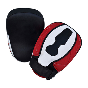 Guantes de Boxeo de Piel Sintética con Cierre de Gancho y Bucle, Correa de Muñeca Ajustable, Unisex para Adultos, Negro, Rojo, Blanco, Entrenamiento de Artes Marciales - Product Image 1