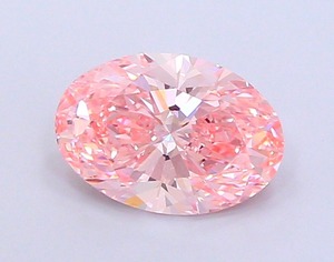 Diamant CVD rose vif fantaisie de forme ovale de luxe, cultivé en laboratoire, 3,52 carats, clarté VVS2, polissage excellent, diamant non monté pour bijoux - Product Image 1
