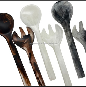 Vintage Resin <b>Spoon</b> Set Classic Art Deco Flatware and Tableware Best <b>Salad</b> Server <b>Spoon</b> Set at Best Price - Product Image 6