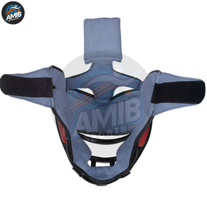 Protège-tête en cuir de vachette respirant personnalisé de haute qualité avec logo, élégant pour le sport, la boxe, le MMA, l'entraînement, équipement de protection avec fermeture auto-agrippante - Product Image 5