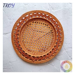 Manteles Individuales de Ratán Tejidos a Mano, Diseños de Manteles de Fibra Natural para Hogares Rústicos y Tiendas de Decoración Artesanal - Product Image 1
