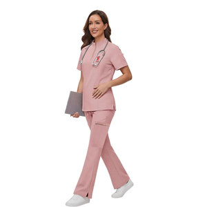 Ensemble de blouses médicales unisexes Solid Trader, tissu respirant, design léger et pratique, uniforme d'hôpital de qualité supérieure - Product Image 3