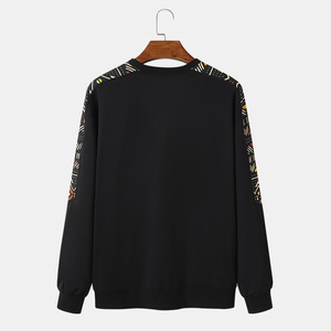 Sudadera de cuello redondo para hombre, con estampado por sublimación, de gran venta, corte regular, de poliéster y algodón, estilo casual para otoño. - Product Image 2