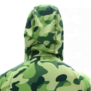 Sweat à capuche unisexe à manches longues avec protection intégrée pour le visage, anti-UV, séchage rapide, respirant, couleur unie, performance - Product Image 2