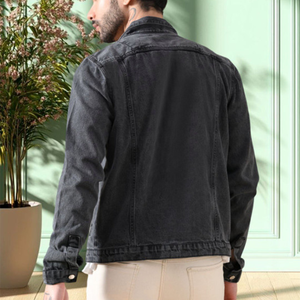 OEM <b>Mens</b> Denim Jean <b>Jacket</b> Casual Outwear Fall <b>Jacket</b> Denim Button up Coat Oversize Denim <b>Jacket</b> for <b>Men</b> acidwash fashion casual - Product Image 4