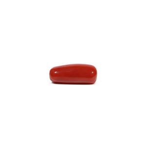 Natural Red Coral Oval Cabochon Loose Gemstone 6 Carat Certified Wholesale - Product Image 3