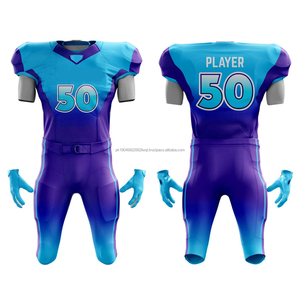 <b>Hot</b> Selling 100% Polyester Men's American Football Jersey New Blank Training Uniform Breathable Plus Size Printed Technics - Product Image 1