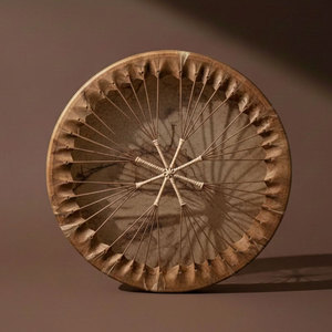 Ethnic Tribal Shaman Frame <b>Drum</b> Crafted with Natural Goat Hide and Solid Wood Beater for Spiritual Meditation Sound Healing - Product Image 6