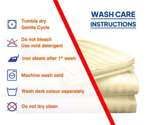 Ensemble de drap de lit rayé Super King Size 100% lin 400TC coton de qualité drap portable léger taie d'oreiller ensembles de housse de couette - Product Image 6