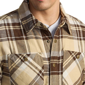 Wholesale Men's Reversible <b>Flannel</b> <b>Jacket</b> Camouflage Patchwork Design Waterproof Breathable Lined Chest Pockets Front - Product Image 3