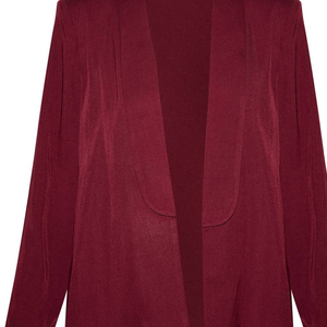 Ensemble tailleur pantalon bordeaux pour femme OEM – Tenue de bureau professionnelle, mode ajustée, vêtements formels pour femme, vente en gros, logo personnalisé - Product Image 5