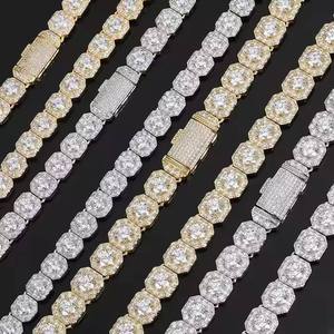 Chaîne de cou Hip Hop Micro Pavé CZ Diamant Or, Argent, Or Rose pour Concerts et Soirées en Boîte de Nuit - Grande Vente - Product Image 6