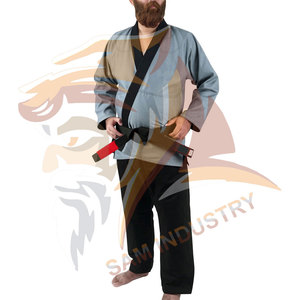 Uniforme de Jiu Jitsu Ligero de Alta Calidad para Hombre, en Spandex/Poliéster, con Diseño de Logotipo Frontal Personalizado - Product Image 3