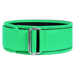 Adjustable Green Waist Support Belt With Buckle Closure For Weight Lifting Strength Training Breathable Unisex Fitness Safety - Product Image 1