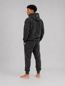 Ensemble de survêtement pour homme en molleton épais délavé à l'acide, coupe décontractée, confortable, deux pièces : sweat à capuche et pantalon de jogging - Product Image 6