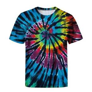 Service OEM, T-shirt pour homme tie-dye multicolore, dernier design, vêtements de fitness et mode streetwear, t-shirt tie-dye 2026. - Product Image 2