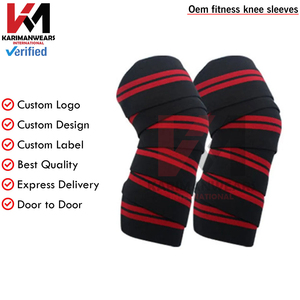 Custom Team <b>Knee</b> <b>Sleeves</b> Men Women <b>Compression</b> Gym Training OEM Supplier - Product Image 6