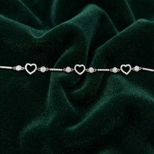 DIVYORO for HEART <b>INFINITY</b> BAR <b>BRACELET</b> 925 Silver Women's - Product Image 3
