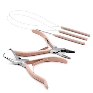 Professional Hair Extension <b>Plier</b> Kit Hair Extension Application And Removal Tool <b>Set</b> For Micro Ring And Bead Hair Extensions - Product Image 1