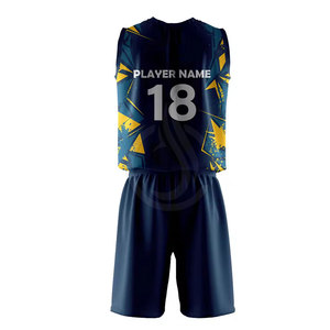 Uniforme de volley-ball moderne pour hommes avec maillot et short en polyester respirant pour l'entraînement et les matchs de compétition - Product Image 3