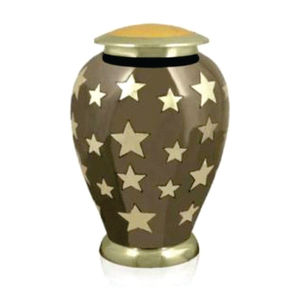 Handmade Large Metal Funeral Cremation Urn Set Human Ashes Decorative Adult Brass <b>Memorial</b> Urn <b>Keepsake</b> Heart Urns Metal Urns - Product Image 5