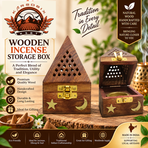 Caja de Almacenamiento de Incienso de Madera Ecológica Hecha a Mano, Soporte Árabe para Incienso, Quemador de Aromaterapia de Sándalo con Cierre Metálico para el Hogar - Product Image 2