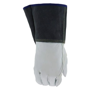 Custom New High Quality Leather Flame-Retardant <b>Pull</b>-On Men's TIG Welding Gloves Safety Commercial Use Customized Color/Size - Product Image 6