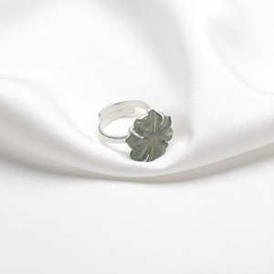 Labradorite Flower Carved <b>Adjustable</b> <b>Ring</b> 925 Sterling Silver Boho Jewelry Wholesale <b>Ring</b> - Product Image 1