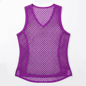 Custom Design <b>Mesh</b> Gym Tank <b>Top</b> High Quality Sleeveless Dry Fit Breathable Gym Basketball Training Stringer Tank <b>Top</b> - Product Image 1